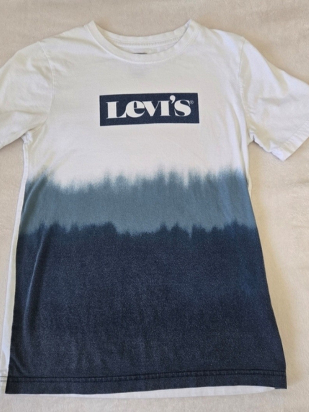 Levi's White Crew Tee with Interior Logo Print